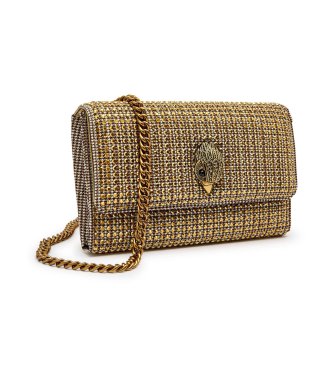 Kurt Geiger Pochette Kensington marrone e oro