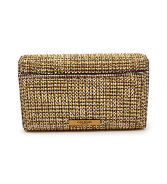 Kurt Geiger Pochette Kensington marrone e oro