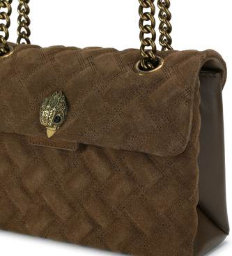 Kurt Geiger Kensington ruskindstaske i brunt