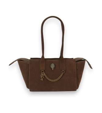 Kurt Geiger Brun ruskindsshoppertaske Sloane