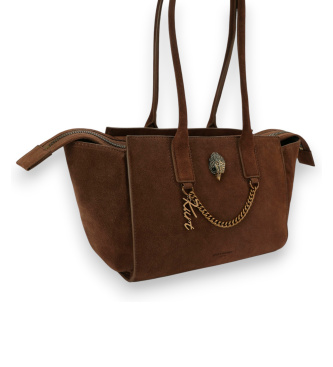 Kurt Geiger Brun ruskindsshoppertaske Sloane