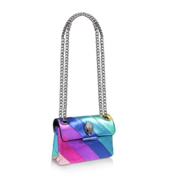 Kurt Geiger Mini borsa a tracolla Kensington in camoscio multicolore