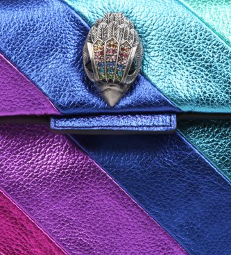 Kurt Geiger Mini borsa a tracolla Kensington in camoscio multicolore