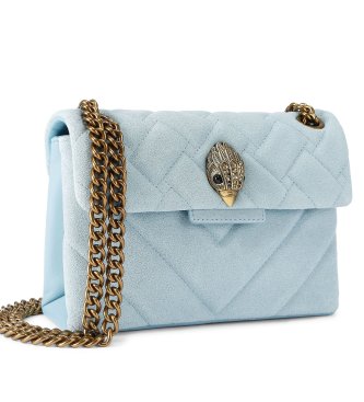 Kurt Geiger Turquoise su�de Mini Kensington schoudertas