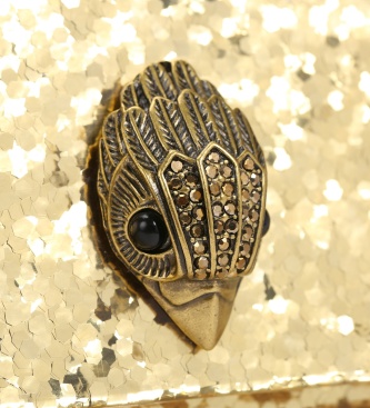 Kurt Geiger Party Eagle Drench guld håndtaske