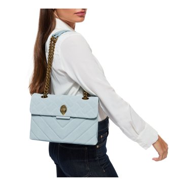 Kurt Geiger Bolso de piel en ante celeste
