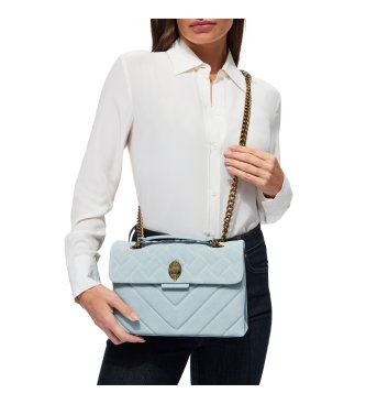 Kurt Geiger Bolso de piel en ante celeste
