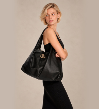 Kurt Geiger Sort hobo-taske i skind Chelsea