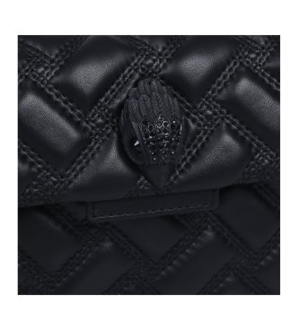 Kurt Geiger Mala de couro Mini Kensington preta