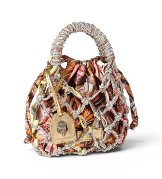 Kurt Geiger Saco em macram� multicolorido