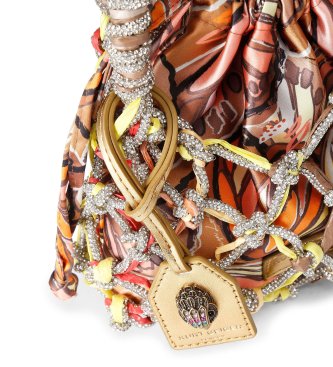 Kurt Geiger Saco em macram� multicolorido