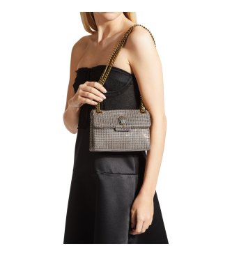 Kurt Geiger Mini Kensington beige canvas tas