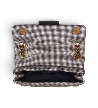 Kurt Geiger Mini Kensington beige canvas tas