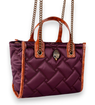 Kurt Geiger Hoxton burgunder shoppertaske