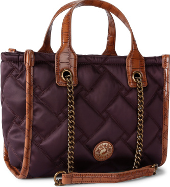 Kurt Geiger Hoxton burgunder shoppertaske