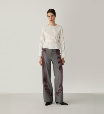 LAAGAM Blouse Jaxe à manches longues blanc cassé