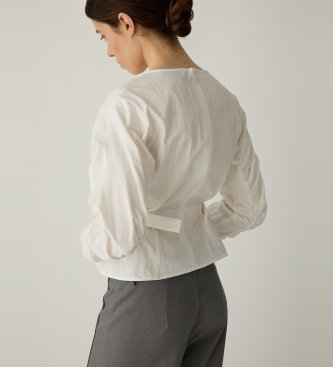 LAAGAM Blouse Jaxe à manches longues blanc cassé