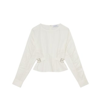 LAAGAM Blouse Jaxe à manches longues blanc cassé