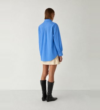 LAAGAM Chemise No Boyfriend bleue