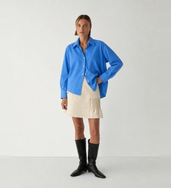 LAAGAM Chemise No Boyfriend bleue