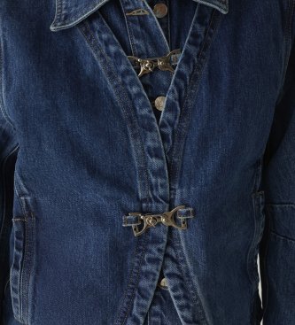 LAAGAM Veste Faye en jean bleu