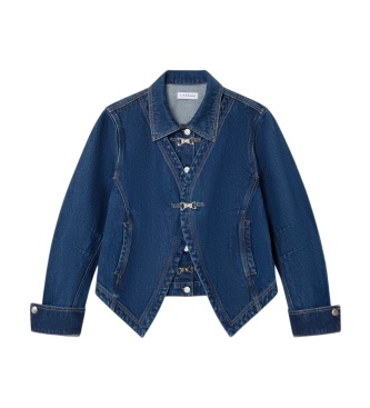 LAAGAM Veste Faye en jean bleu