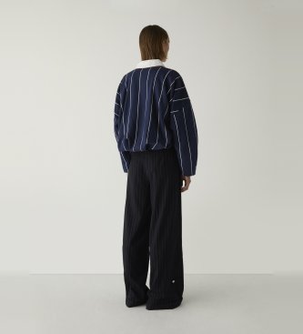 LAAGAM Sweat-shirt Kelly à rayures bleues