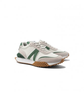 Lacoste Athleisure beige leather trainers