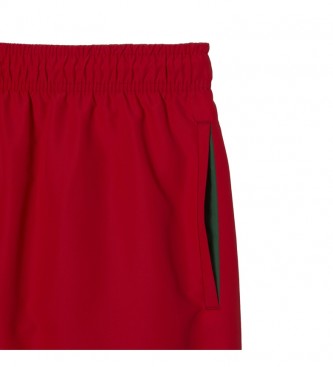 Lacoste Red swim shorts