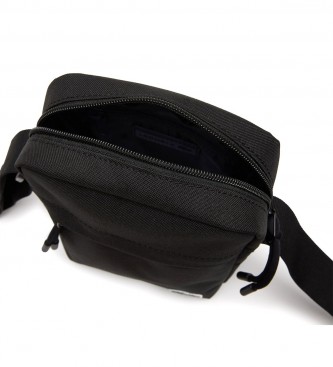 Lacoste Black Zippered Shoulder Bag