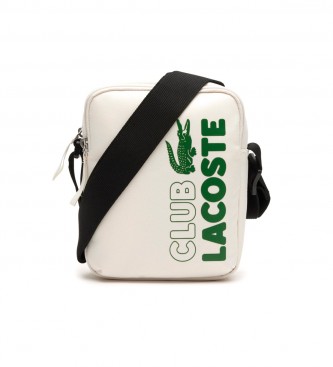 Lacoste White logo messenger bag