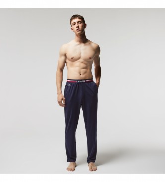 Lacoste Pantaloni del pigiama con cintura blu scuro