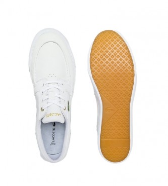 Lacoste Bayliss Deck sapatos de couro branco