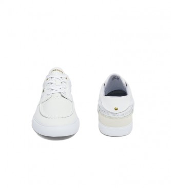 Lacoste Sneaker Bayliss Deck in pelle bianca