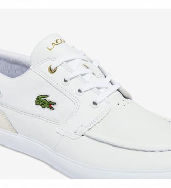 Lacoste Sneaker Bayliss Deck in pelle bianca