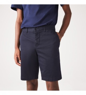 Lacoste Slim fit Bermuda shorts in navy cotton