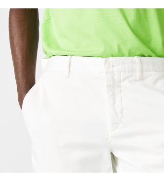 Lacoste Slim fit Bermuda Shorts Hvid bomuld