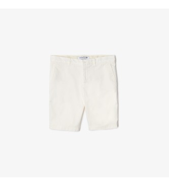 Lacoste Slim fit Bermuda shorts Wit katoen
