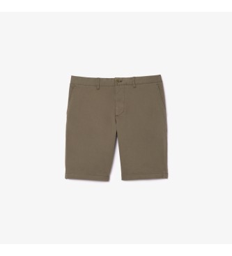 Lacoste Bermuda shorts slim fit cotton green