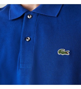 lacoste electric blue polo