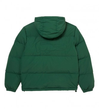 Lacoste Green quilted jacket with hood
