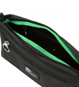 Lacoste Recycled Fibre Zipper Bag black