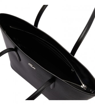 Lacoste Leather handbag NF3494KL black -30x25x13.5cm