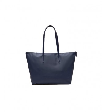 Lacoste Tote Bag L.12.12 Concept with Zipper navy -35x30x14cm