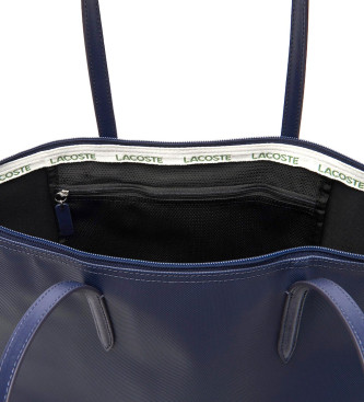 Lacoste L.12.12 Concept Tote Bag com fecho de correr azul-marinho
