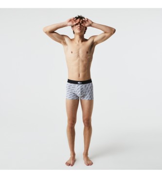 Lacoste Pack 3 Boxers court homme black, gray, white