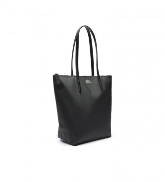 Lacoste Bolso Shopping Bag Vertical L.12.12 Concept  negro -26x35x16cm-