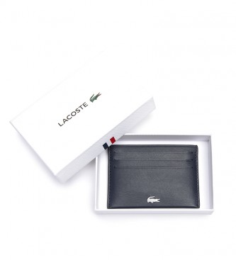 Lacoste Leather card holder Fg Collection black