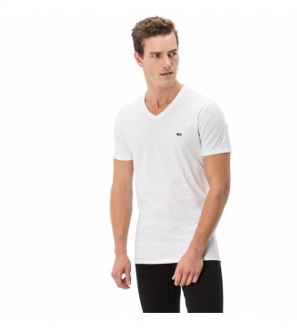 Lacoste Camiseta V blanco