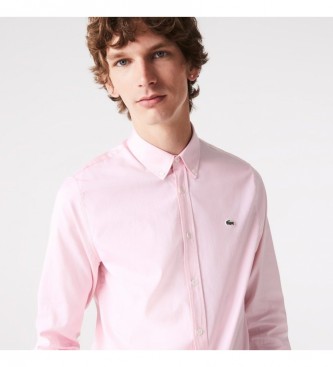 Lacoste Camisa Regular Fit rosa